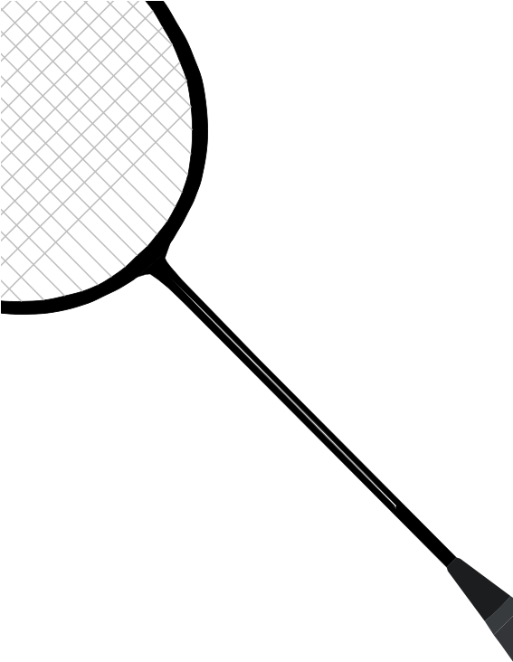 Badminton Racket Clip Art Png (566x800)