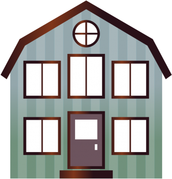 House Amazing Image Download Png Images - Blue House 1 25 Magnet- Home (400x400)