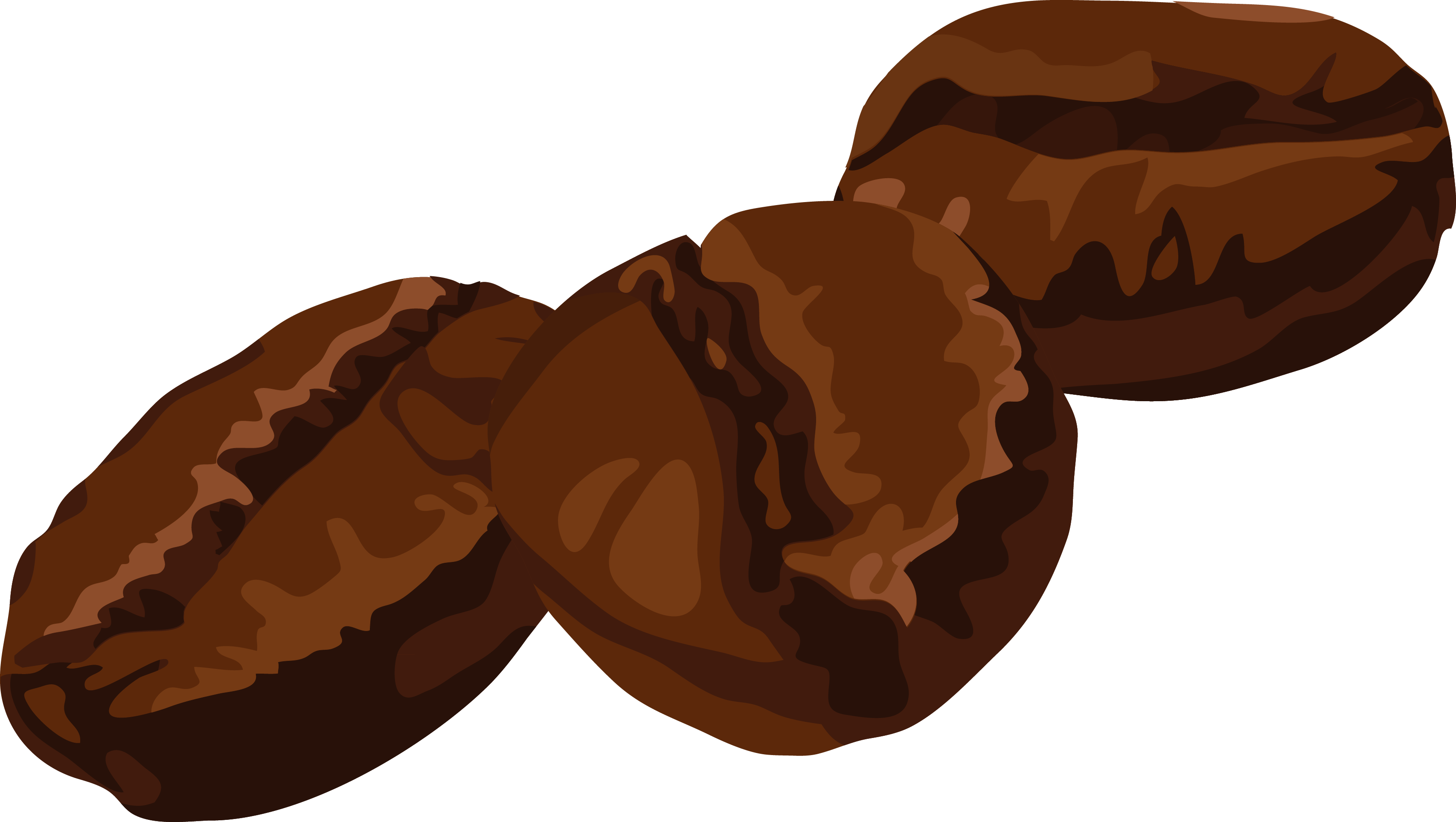 Coffee Bean Cafe - Coffee Beans Vector Png (3413x1928)