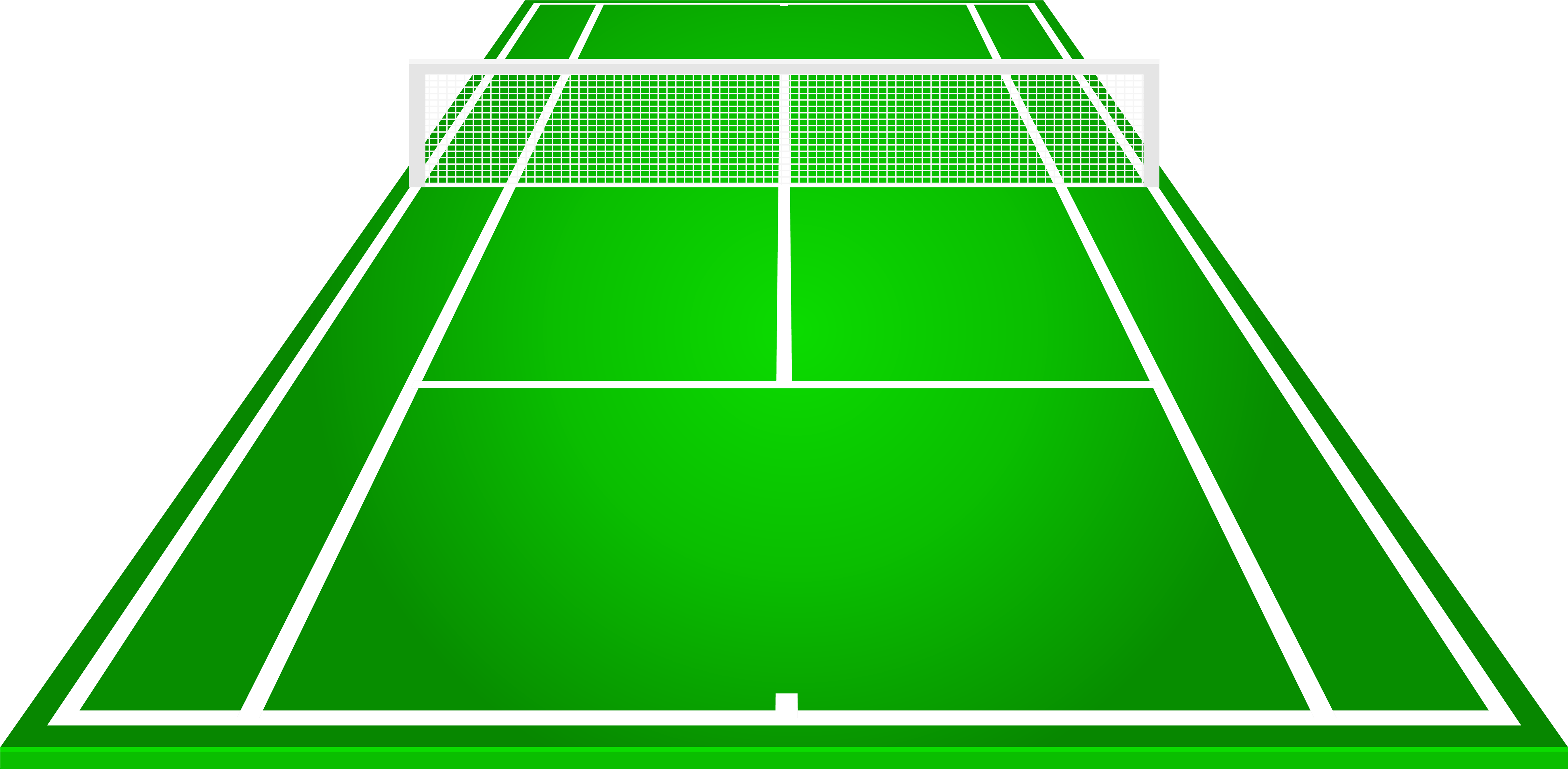Tennis Court Png Clipart In Category Sport Png / Clipart - Clip Art Tennis Court (5000x2452)