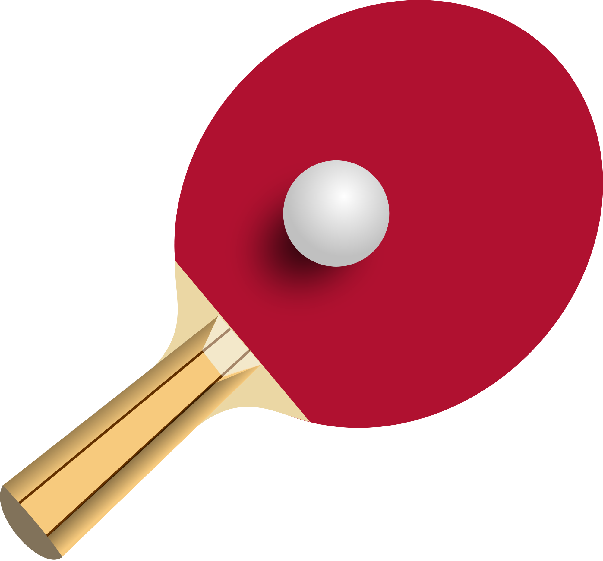Ping Pong Racket Png Image - Table Tennis Bat Clipart (2000x1860)
