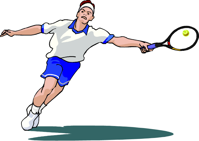 Find More Tennis Clip Art - Tennis Player Male Clip Art (780x555)