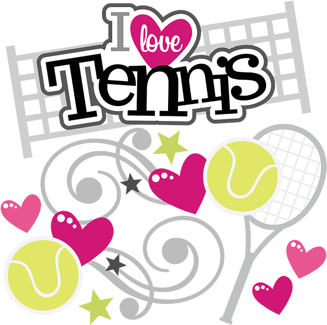 I Love Tennis - Samanthatreasure 2/3/5 Yard - 3" Sport I Love Tennis (648x633)