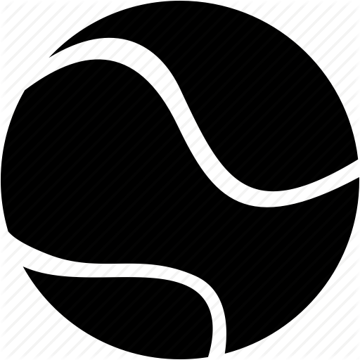 Back Gallery For Pink Tennis Racket And Ball Clip Art - Tennis Ball Black Png (980x980)
