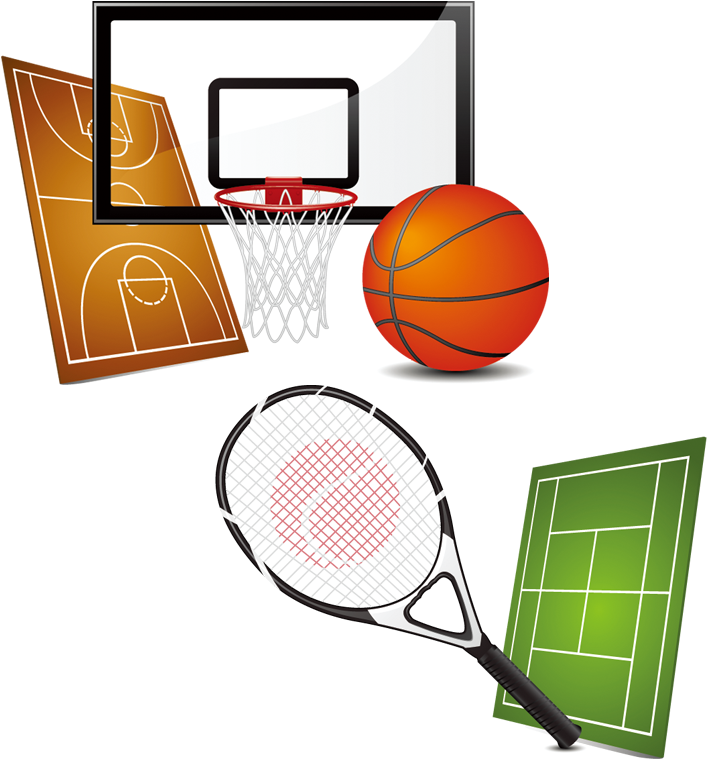 Sports Equipment Basketball Clip Art - Sports Equipment Basketball Clip Art (827x827)