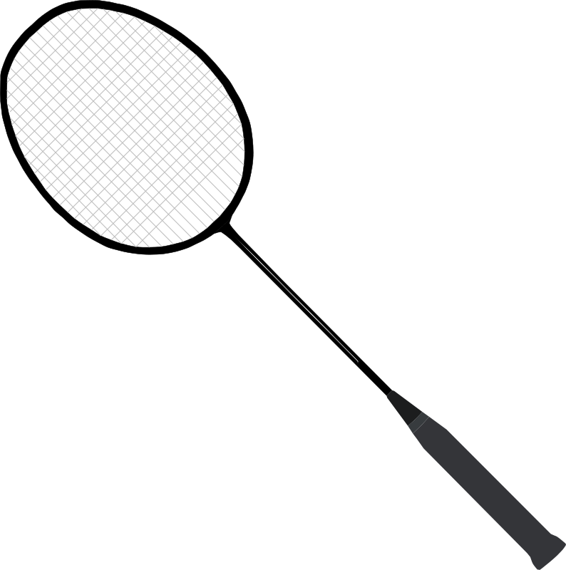 Racket Clip Art Download - Badminton Racket Clipart (794x800)
