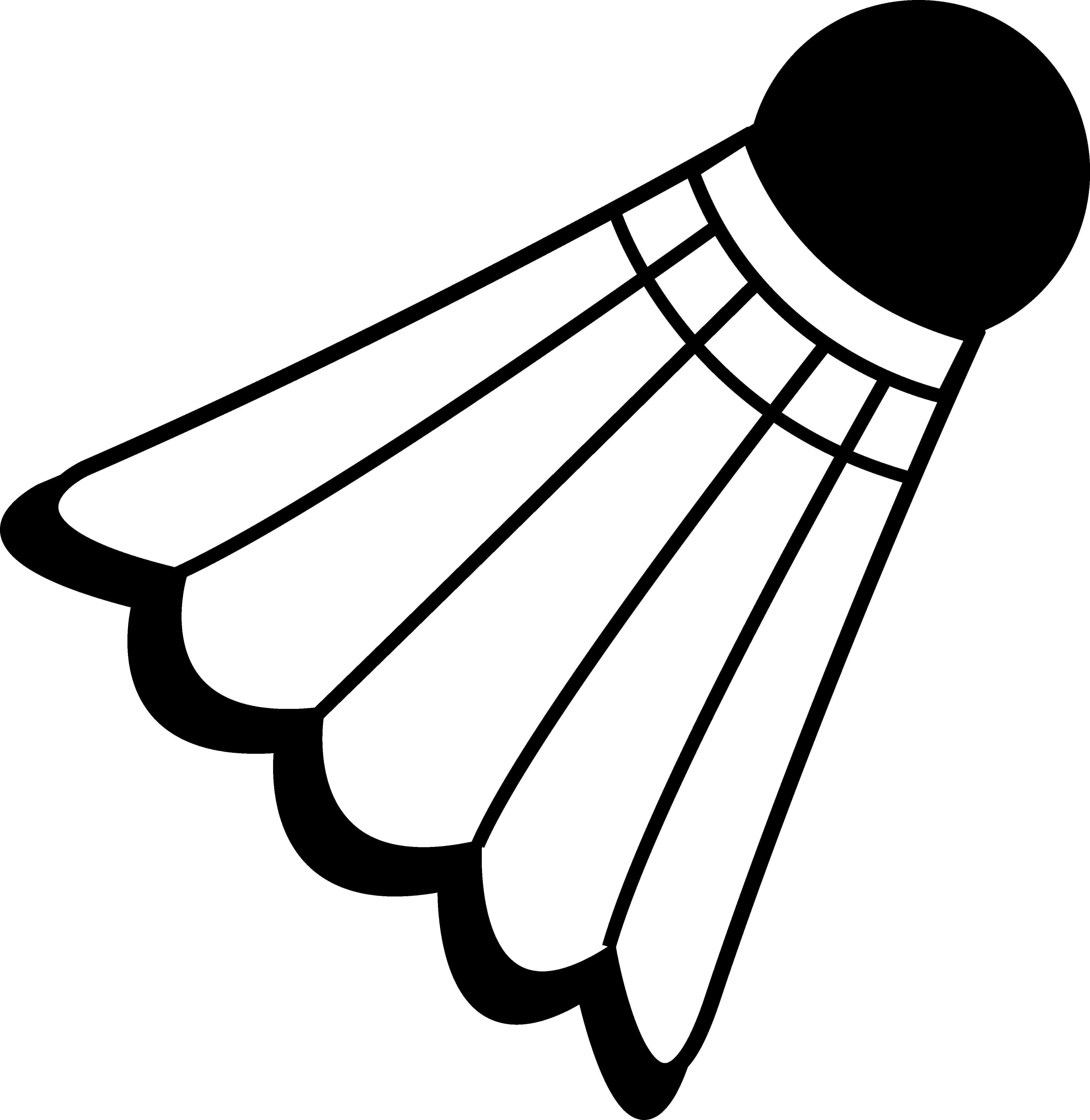 Clipart Badminton - Badminton Birdie Clip Art (4251x4364)