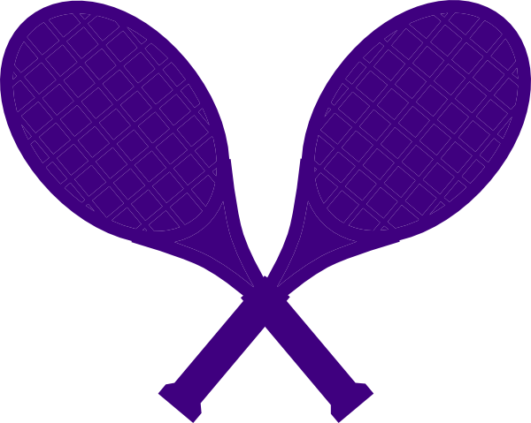 Tennis Racket Clipart Purple (600x479)