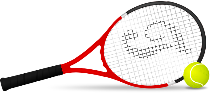 Tennis Racket Tennis Tennis Ball Ball Rack - Tennis Racket (680x340)
