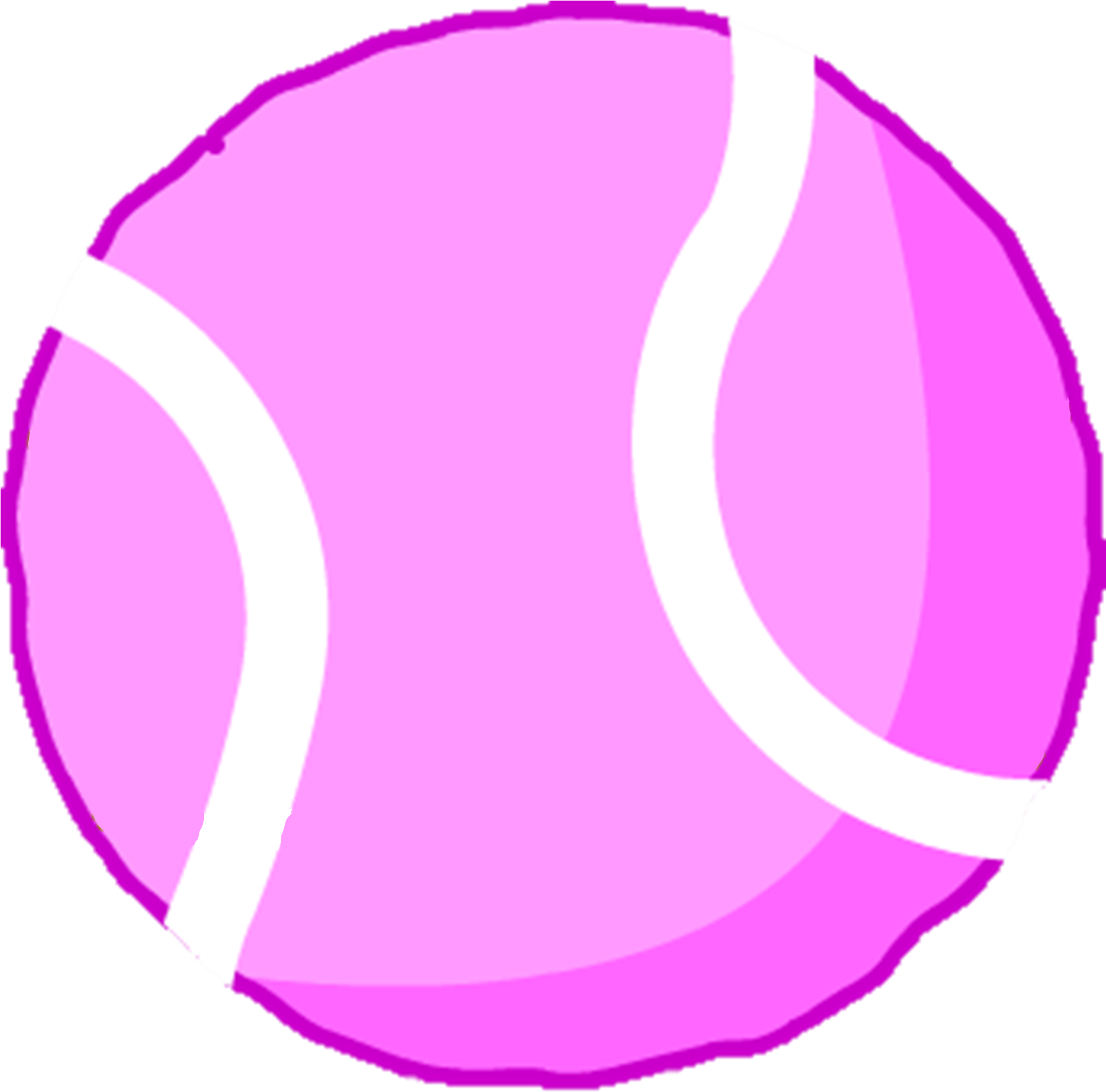 Pink Tennis Ball Asset - Tennis Ball (1902x2139)