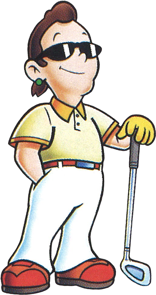 Golf Cartoons Cliparts - マリオゴルフgbパーフェクトプログラム [書籍] (691x1033)