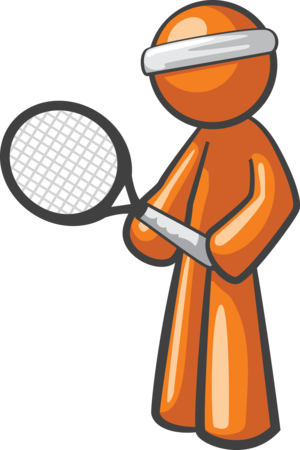 Tennis Player - Orange Man - Tennis Player (300x450)