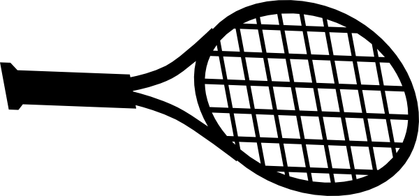 Tennis Racket Clip Art (600x281)
