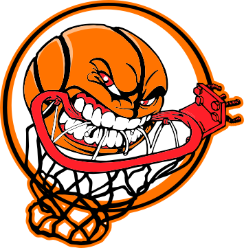 Basketball Hoop Clipart Free Images - Basketball Face Clipart (355x361)