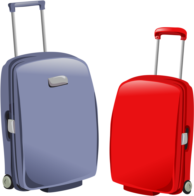 Craft - Rolling Suitcase Clipart (800x796)