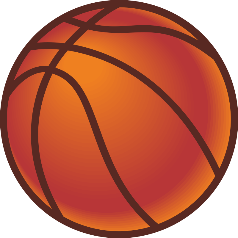Clipart Basketball Goal - Basketball Clip Art (800x800)