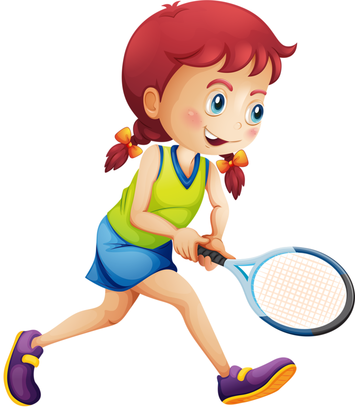 Tennis Girl Racket Illustration - Girl Play Tennis (693x800)