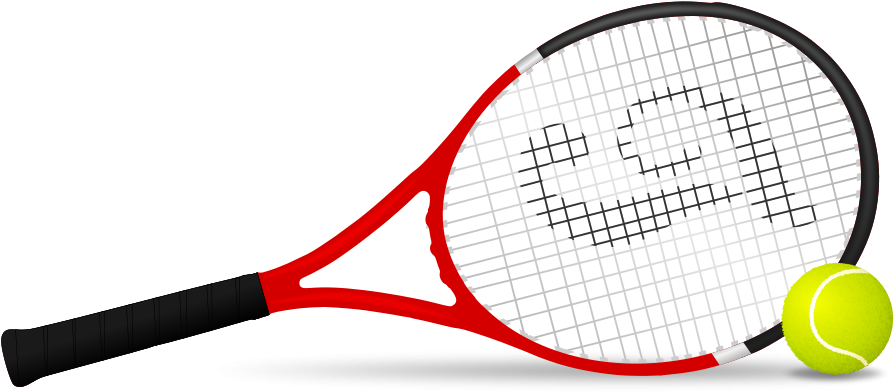 This Free Clip Arts Design Of Tennis Sport Vector - Tennis Racket (900x424)