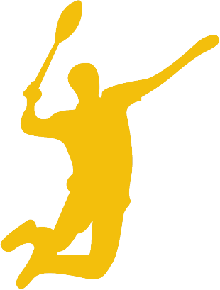 Tennis Clipart - Badminton Club Logo (310x409)