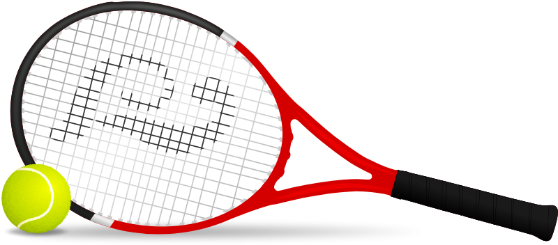 Free Tennis Racket Clip Art - Tennis A Good Sport (800x359)