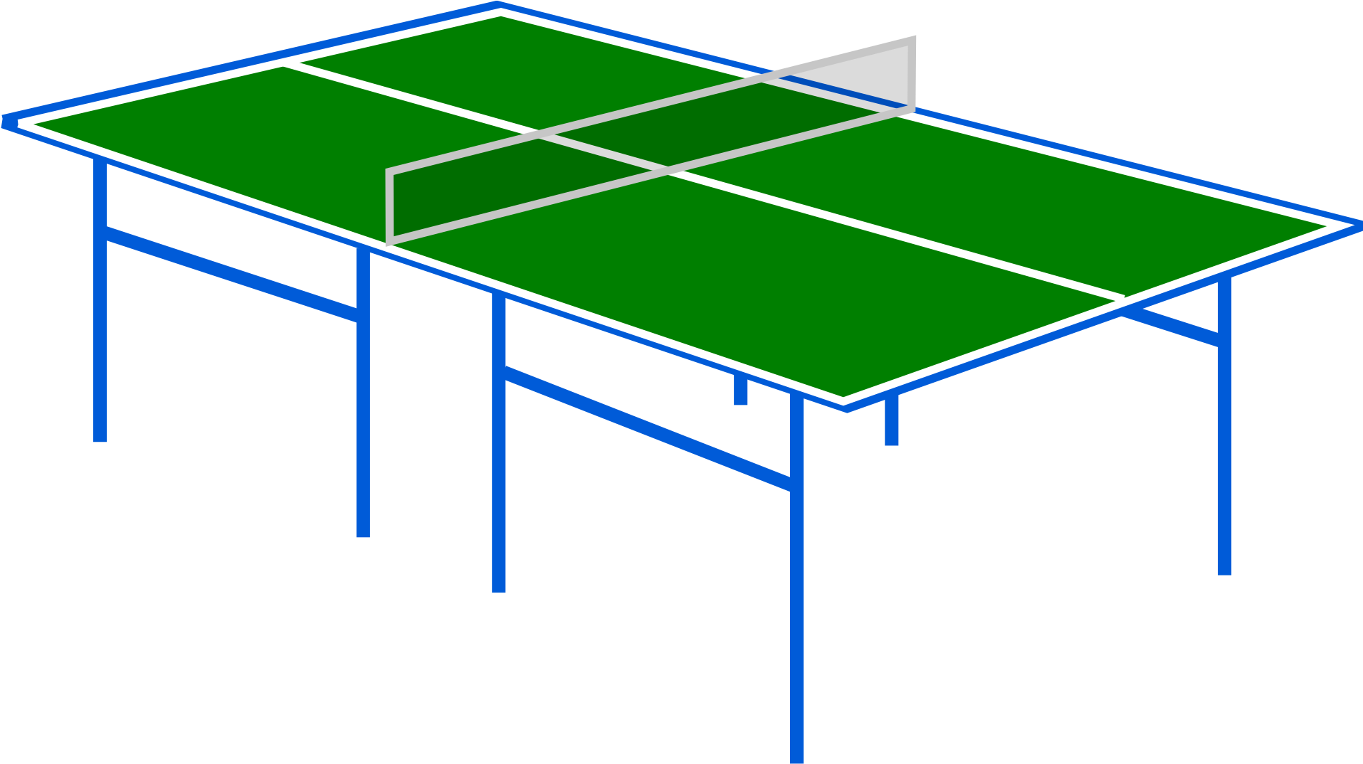 Table Tennis Racket Clip Art - Clipart Ping Pong Table (1920x1082)