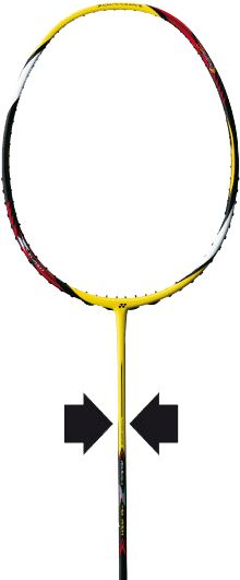 Racquet - Superslim Shaft Badminton Racket (230x536)