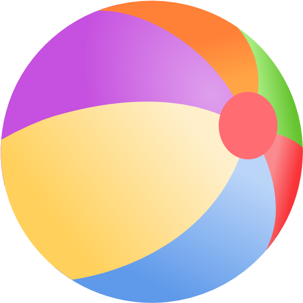 Beach Ball Clipart Png (600x600)