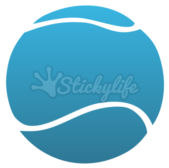 Tennis Ball Decal - Blue Tennis Ball Clipart (940x587)