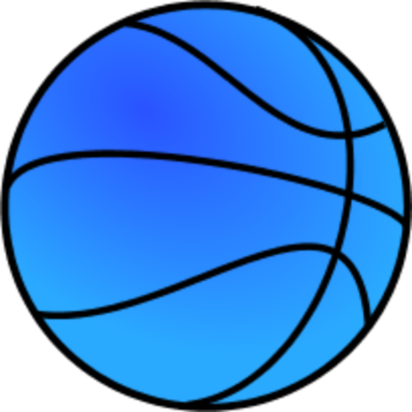 Color Blue Cliparts Free Download Clip Art Free Clip - Basketball Clip Art (600x600)
