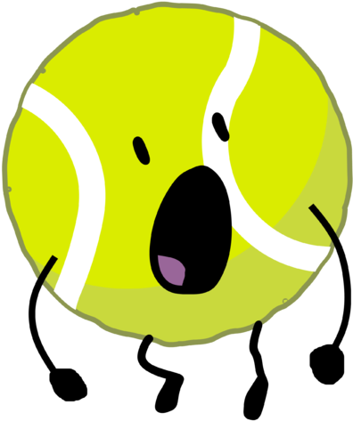 Bfb Tennis Ball With Arms - Bfb Tennis Ball Body (403x479)