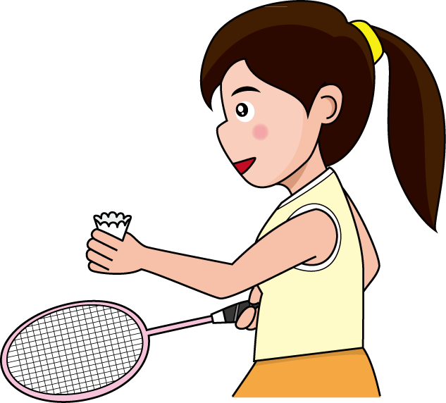 Hairstyle Badminton Clip Art - Clip Art (633x572)