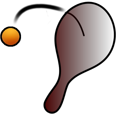 Improves Coordination - Ping Pong Paddle With Ball Attached (400x400)