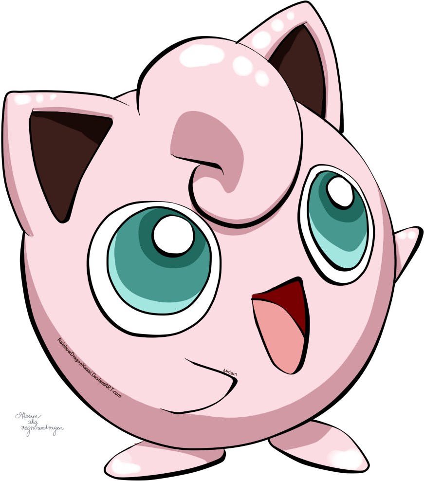 Pokemon By Miriam-hiromi - Jigglypuff Png (900x993)