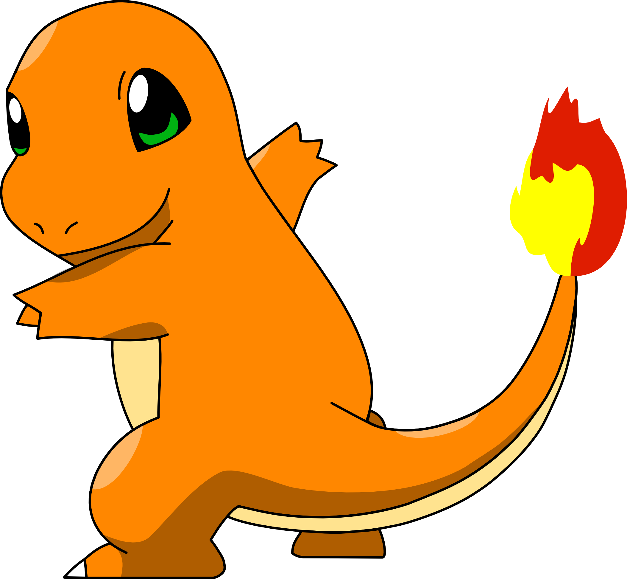 Charmander By Mighty355 Charmander By Mighty355 - Pokemon Clipart Transparent Background (2106x1943)
