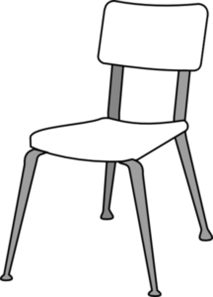 Kids Table And Chairs Clipart Clipart Panda Free Clipart - Chair Image Black And White (728x1011)