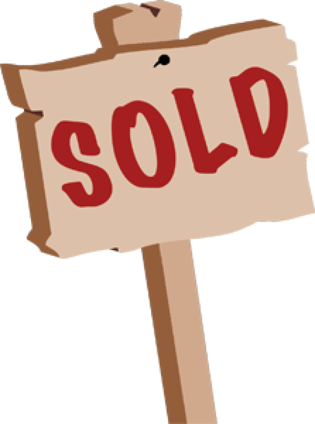 Download - Sold Clipart (640x861)