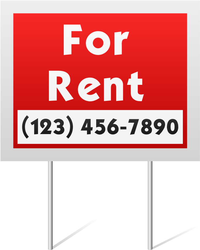 Sale Clip Art Download - Rent Signs Free Vector (750x900)