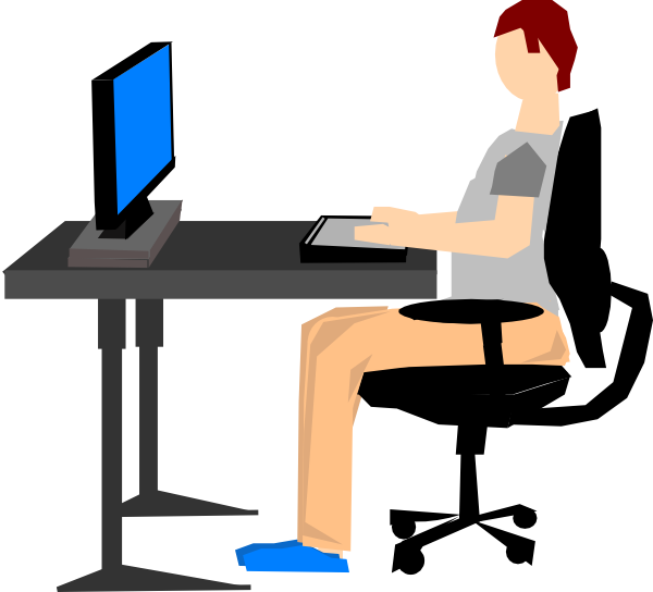 8 Chair Table Clip Art - Ergonomics Clipart (600x544)