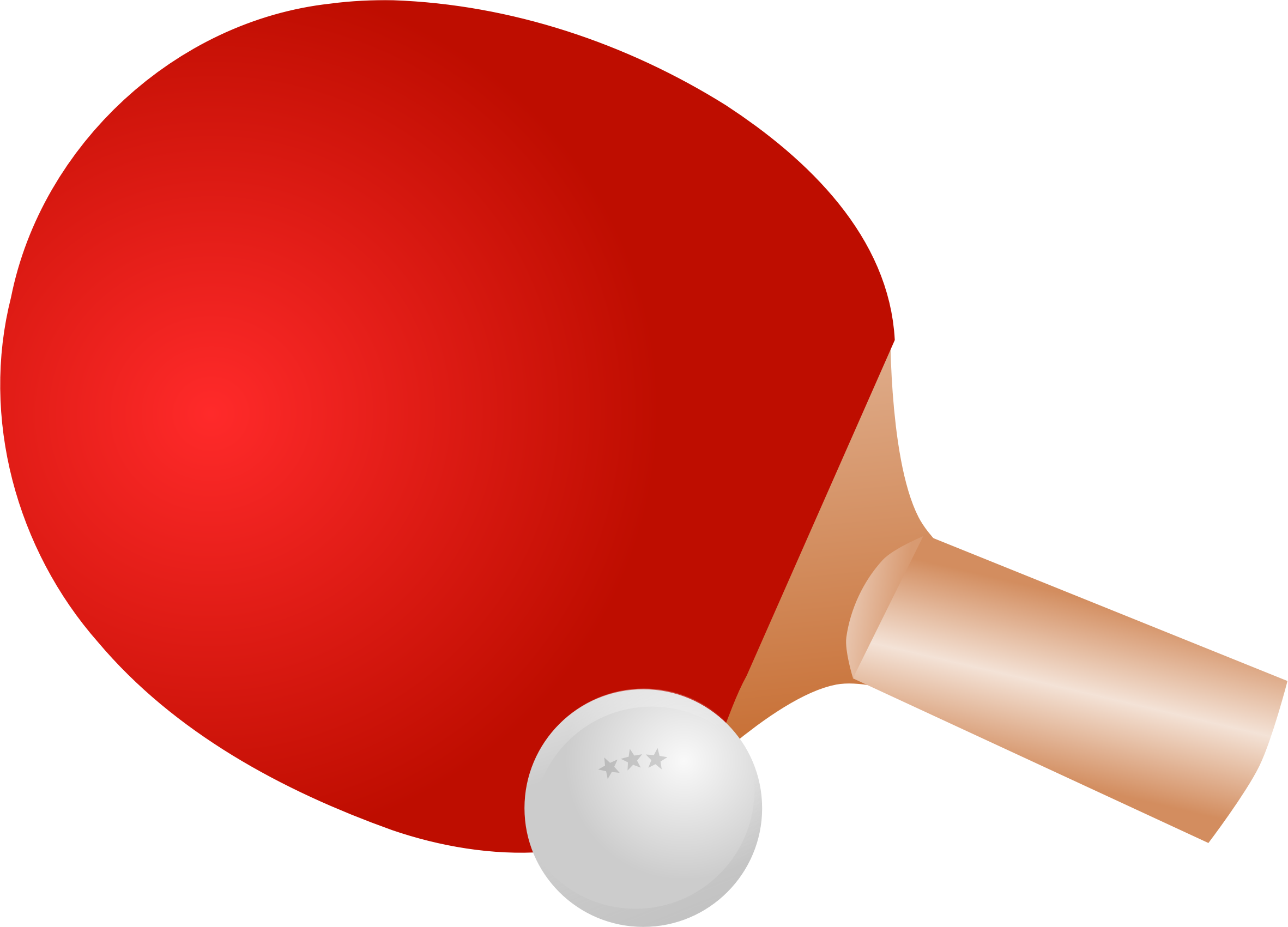 Clipart Pong And Paddle Ns - Table Tennis Bat Vector (2363x1701)
