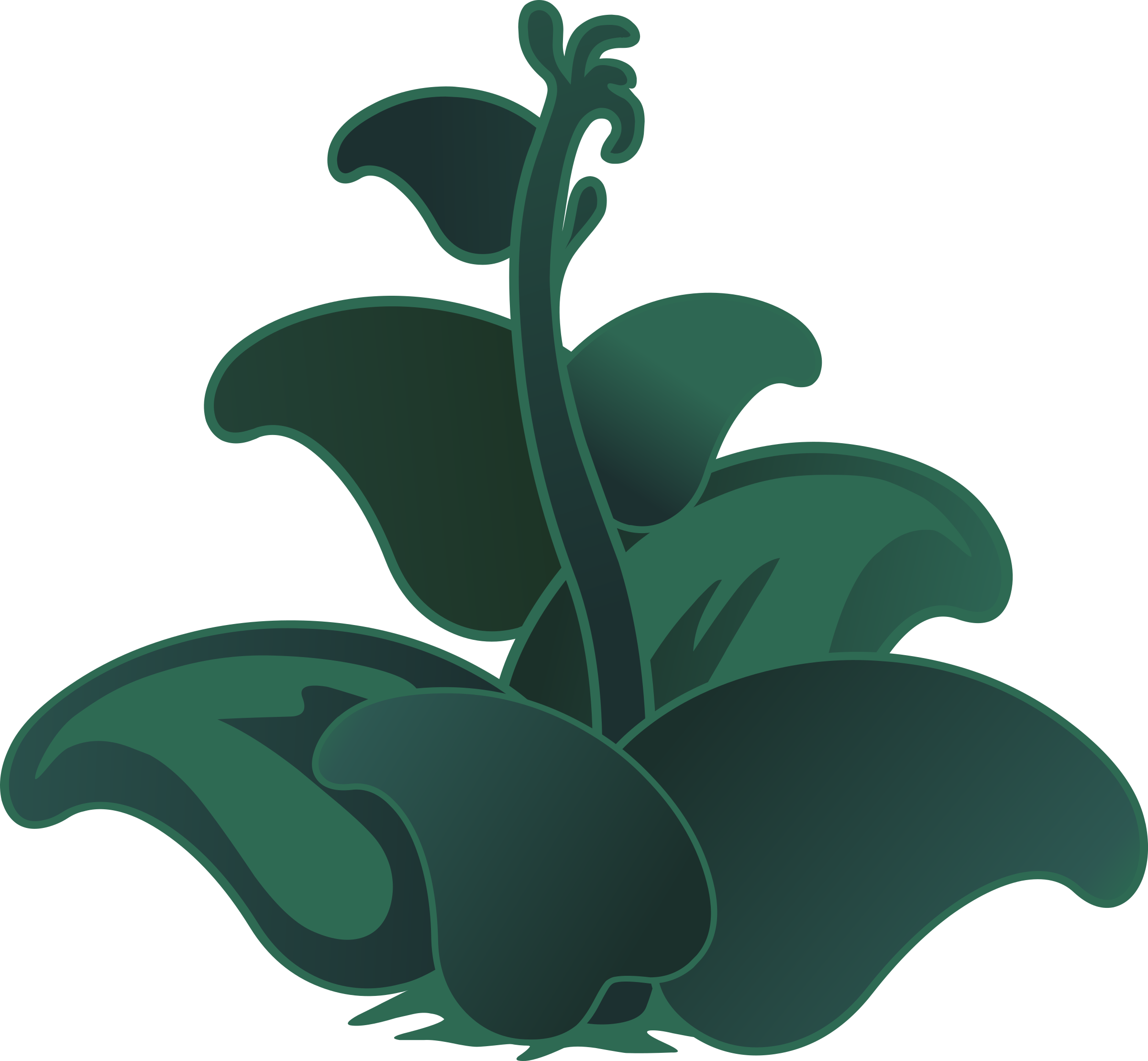 Glitch Clipart Flowery - สมุนไพร กราฟฟิก (2400x2217)