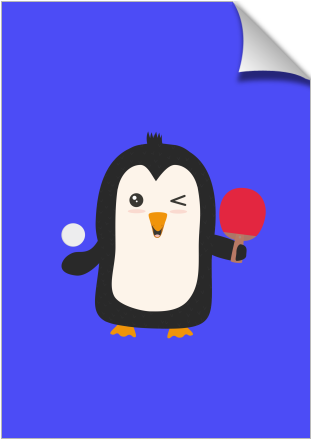 Penguin Table Tennis - Adã©lie Penguin (674x516)