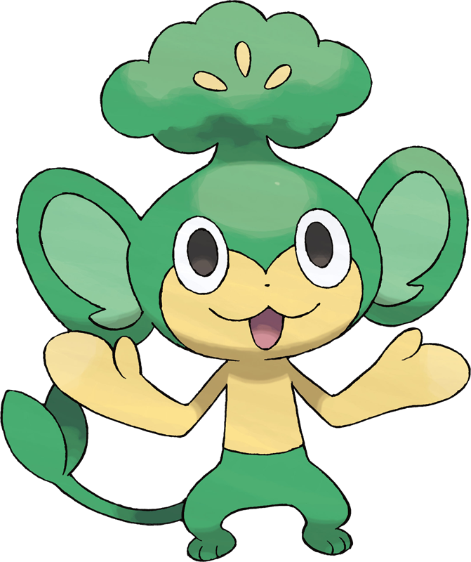 511 Pokémon Pansage Www - Monkey Pokemon (671x800)