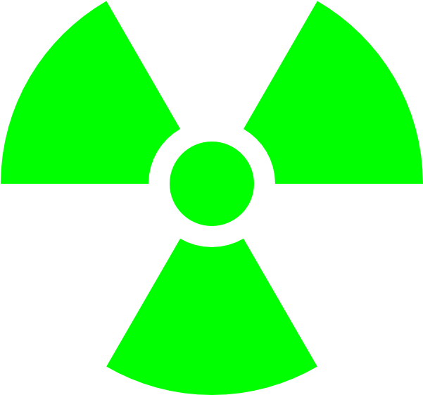 Nuclear Clip Art - Radioactive Symbol No Background (600x600)