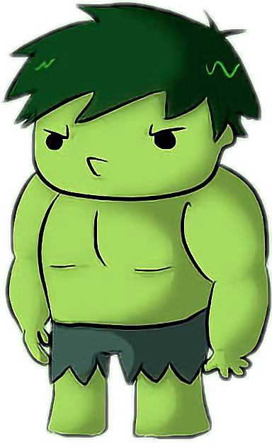 Report Abuse - Hulk Cute Png (384x630)