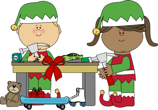 Workshop Building Cliparts Free Download Clip Art Free - Elves Working Clip Art (550x383)