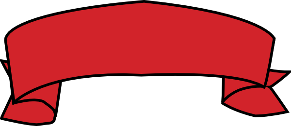 Red Banner Clip Art At Clker - Red Banner Clipart (600x261)