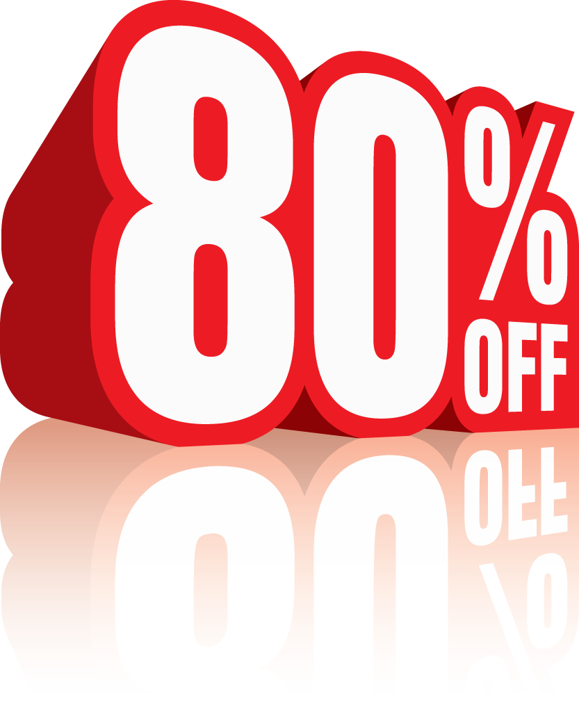 80 Percent Off Discount Sale Icon - Bullguard Premium Protection - 3 Users - 1-year Licence (833x1024)