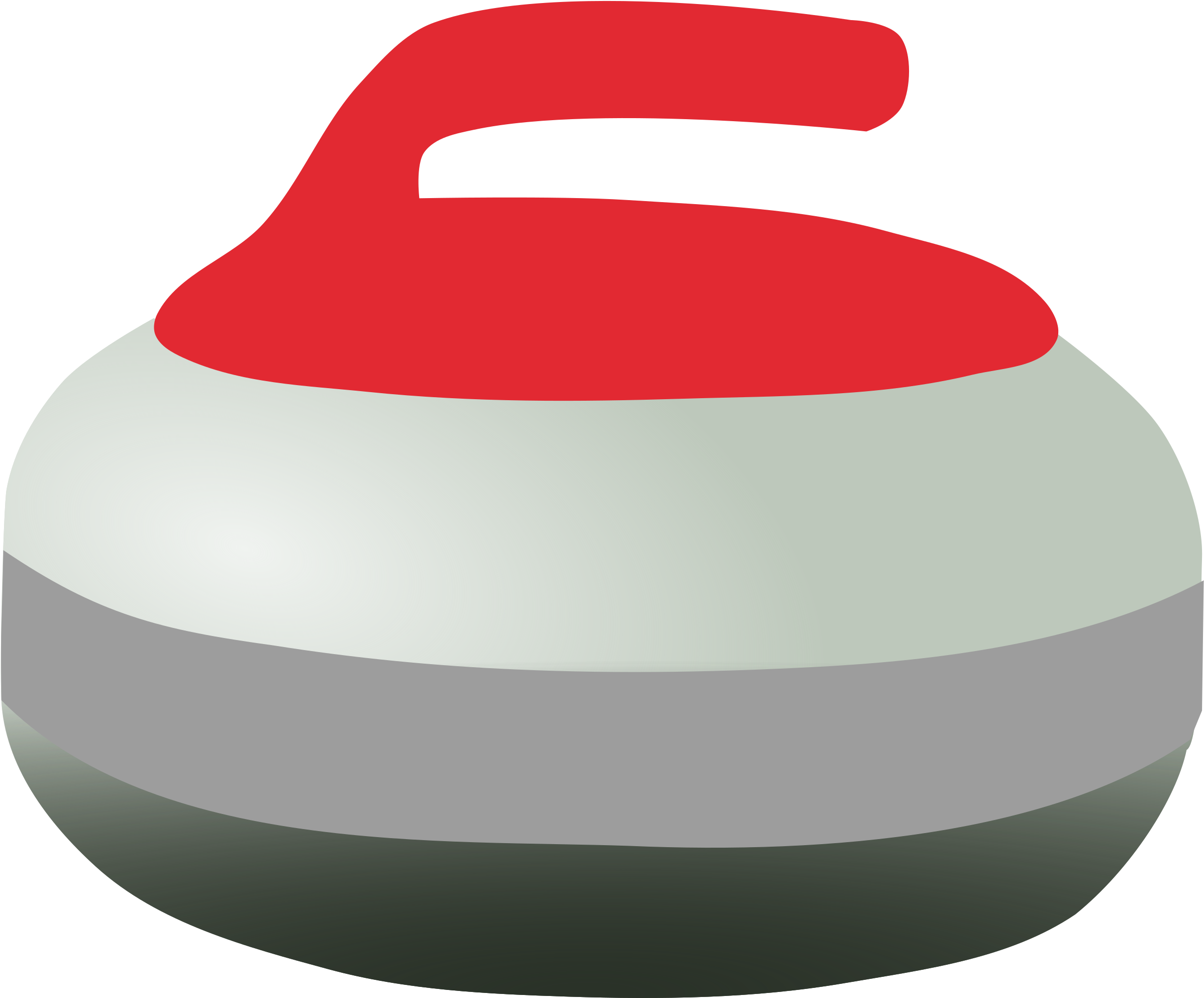 Clipart Red Curling Rock - Curling Png (2400x1993)