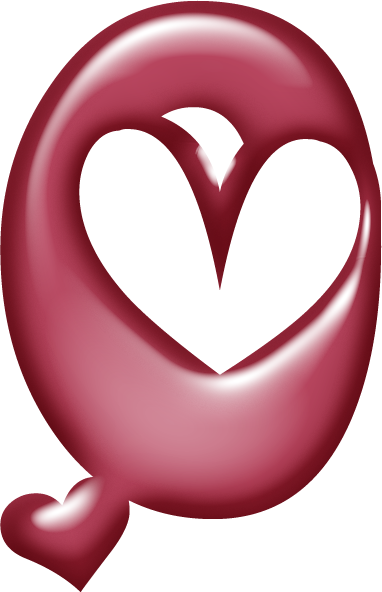 Alfabeto Muy Grande Con Corazones - Alfabeto Muy Grande Con Corazones (382x592)