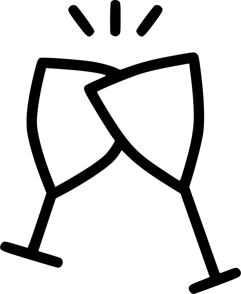 Cheers Wine Glass Celebrate Alcohol Comments - Wine Glass Icon Png (806x980)